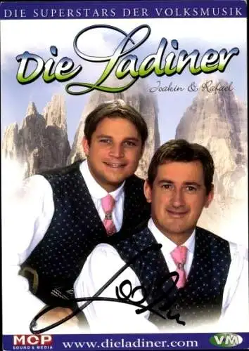 Ak Sänger Die Ladiner, Joakin, Rafael, Portrait, Autogramm