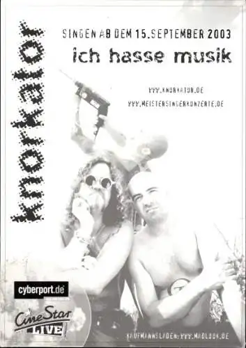 Ak Musikgruppe Knorkator, Portrait, Autogramm