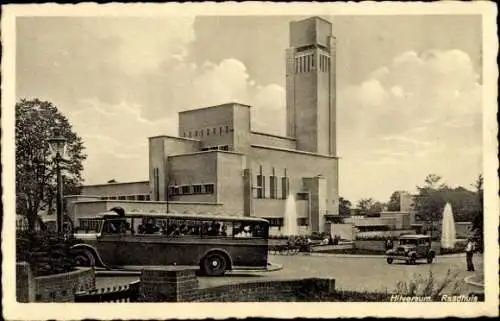 Ak Hilversum Nordholland Niederlande, Rathaus, Willem Marinus Dudok