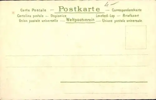 Litho Porträt einer tanzenden Frau, Hut mit Federn, Herz