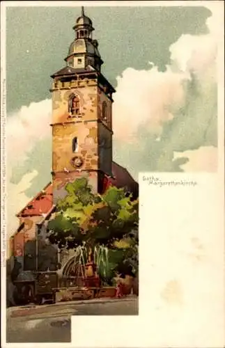 Künstler Ak Gotha in Thüringen, Margharethenkirche, Meissner & Buch