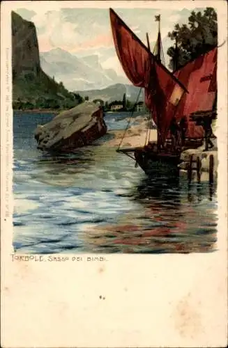 Künstler Litho Diemer, Zeno, Torbole Gardasee, Sasso dei Bimbi