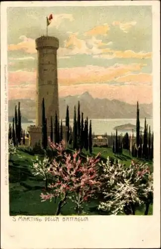 Künstler Litho Diemer, Zeno, San Martino della Battaglia Lombardia, Turm