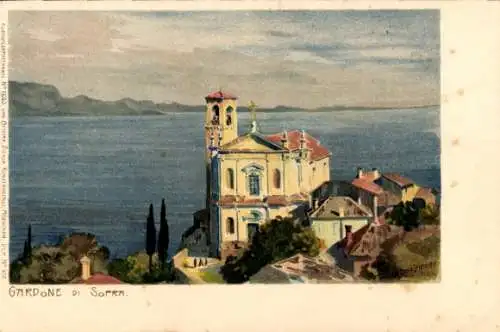 Künstler Litho Diemer, Zeno, Gardone Riviera di Sopra Lombardia, Kirche, Gardasee