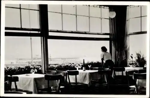 Ak Rüdesheim am Rhein, Hotel Germania, Innenansicht, Blick von der Terrasse