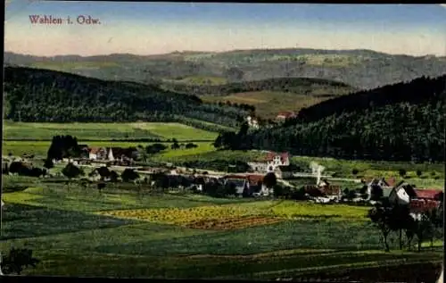 Ak Wahlen Grasellenbach im Odenwald, Ortsansicht