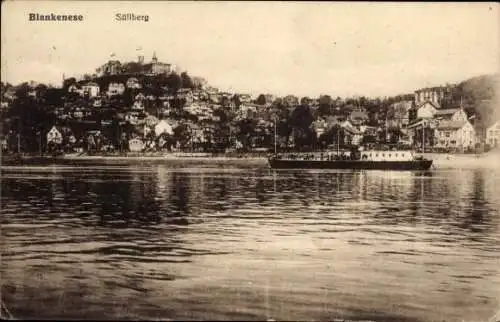 Ak Hamburg Altona Blankenese, Süllberg, Dampfer