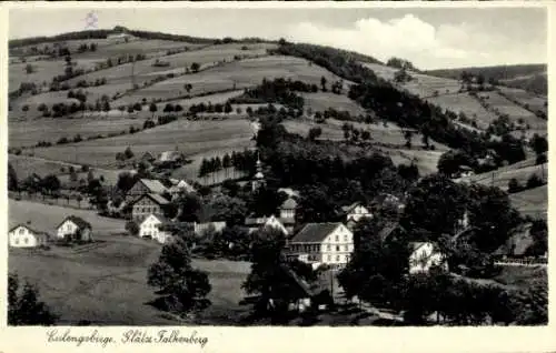 Ak Niemodlin Falkenberg Schlesien, Eulengebirge, Panorama vom Ort