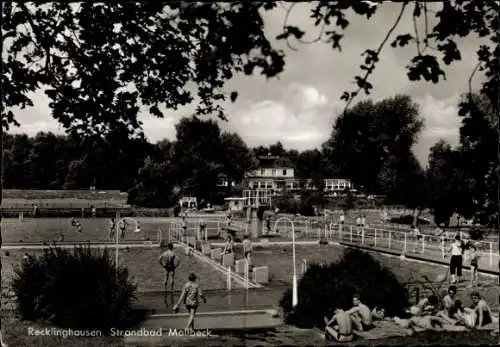 Ak Recklinghausen im Ruhrgebiet, Strandbad Mollbeck