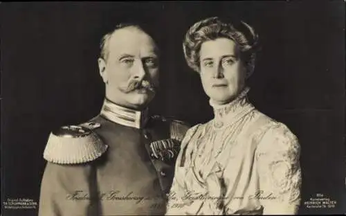 Ak Friedrich II., Großherzog von Baden, Großherzogin Hilda