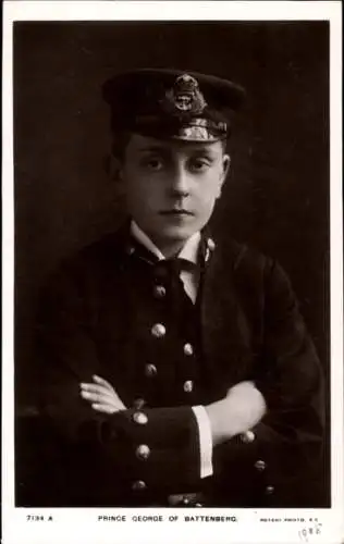 Ak Prinz Georg von Battenberg, Porträt in Uniform