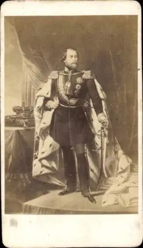 CdV Willem III, König der Niederlande, Portrait