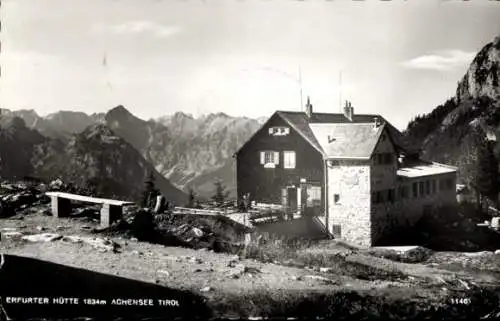 Ak Maurach Eben am Achensee Tirol, Erfurter Hütte