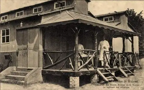 Ak Woluwe Saint Pierre Sint Pieters Woluwe Region Brüssel, Hopital Militaire