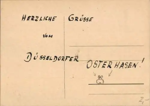 Künstler Ak Ostern, Osterhase, Schubkarre, Ostereier