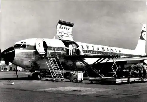 Ak Deutsches Passagierflugzeug, Lufthansa, Supercargo Jet Boeing 707 330 C