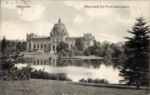 Ak Hannover in Niedersachsen, Maschpark, Provinzialmuseum