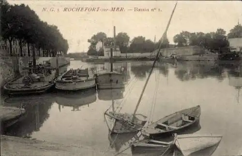 Ak Rochefort sur Mer Charente Maritime, Bassin no1