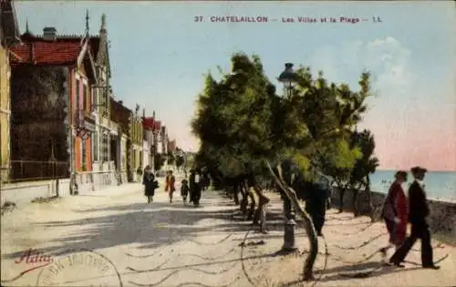 Ak Châtelaillon Charente Maritime, Les Villas, Plage