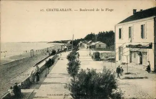 Ak Châtelaillon Charente Maritime, Boulevard de la Plage