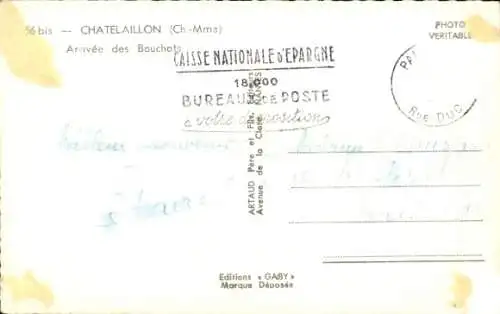 Ak Châtelaillon Charente Maritime, Arrivee des Bouchots