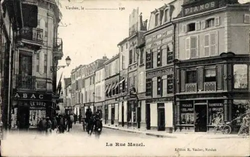 Ak Verdun Meuse, Rue Mazel