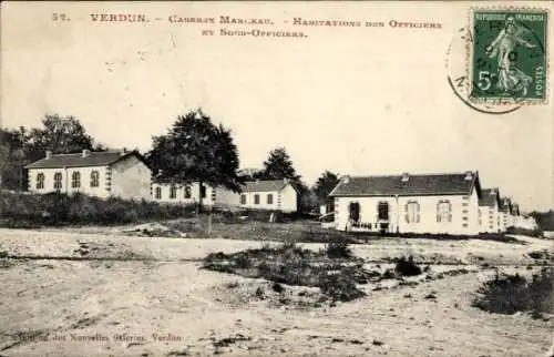 Ak Verdun Meuse, Caserne Margeau, Hamitations des Officiers et Sous-Officiers