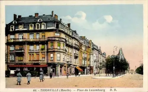 Ak Thionville Diedenhofen Lothringen Moselle, Place du Luxembourg