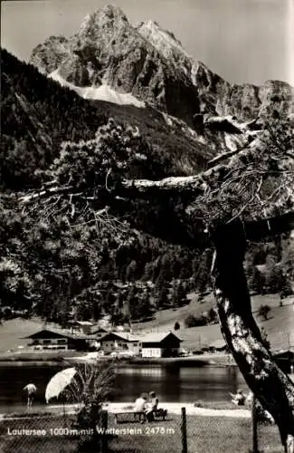 Ak Mittenwald in Oberbayern, Lautersee, Wetterstein