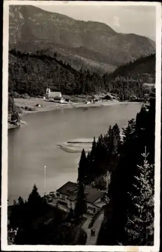 Ak Spitzingsee Schliersee in Oberbayern, Panorama