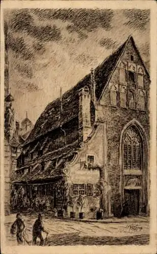 Ak Nürnberg in Mittelfranken, Bratwurstglöckchen