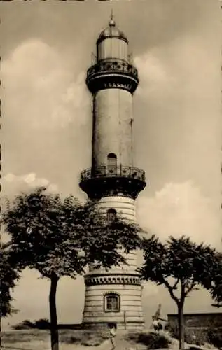 Ak Ostseebad Warnemünde Rostock, Leuchtturm