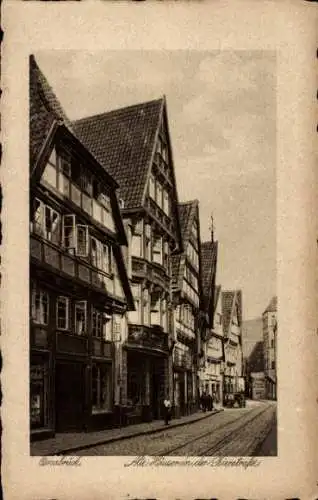 Ak Osnabrück, Alte Häuser in der Bierstraße