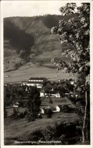 Ak Oberammergau in Oberbayern, Passionstheater, Panorama