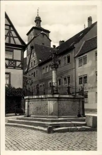 Ak Rothenburg ob der Tauber Mittelfranken, Seelbrunnen