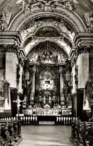 Ak Amberg in der Oberpfalz Bayern, Mariahilfberg-Kirche, Innenansicht