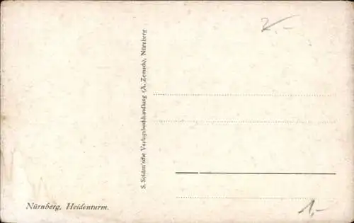 Ak Nürnberg in Mittelfranken, Heidenturm