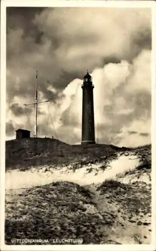 Ak Wittdün auf Amrum Nordfriesland, Leuchtturm