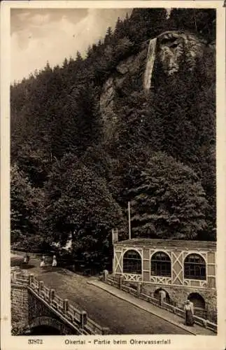 Ak Oker Goslar am Harz, Okertal, Okerwasserfall