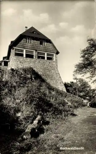 Ak Oybin in der Oberlausitz, Hochwaldbaude, Zittauer Gebirge