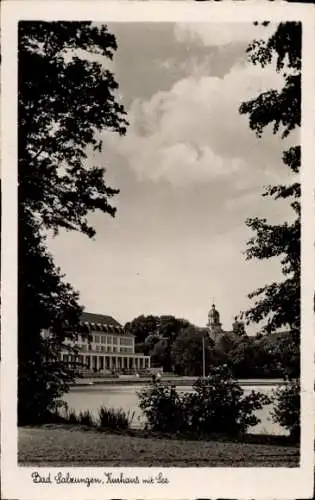 Ak Bad Salzungen in Thüringen, Kurhaus, See