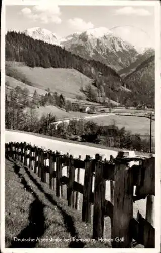 Ak Ramsau im Berchtesgadener Land Oberbayern, Deutsche Alpenstraße, Hohen Göll