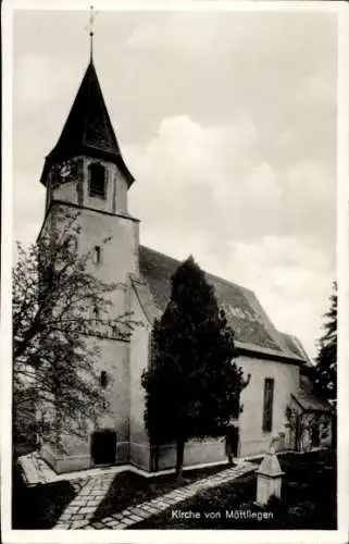 Ak Möttlingen Bad Liebenzell im Schwarzwald, Kirche