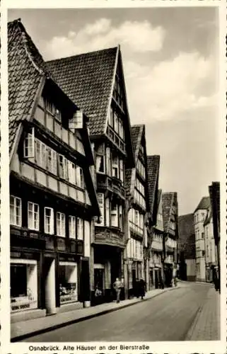 Ak Osnabrück in Niedersachsen, Bierstraße, Alte Häuser