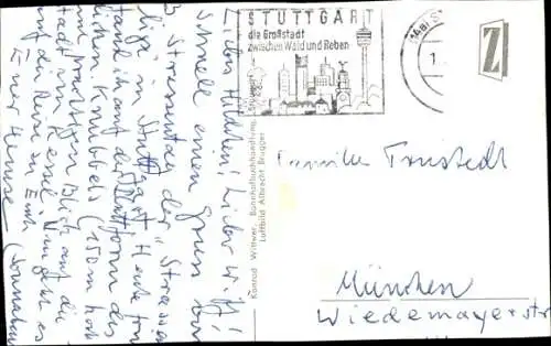 Ak Stuttgart in Württemberg, Fernsehturm