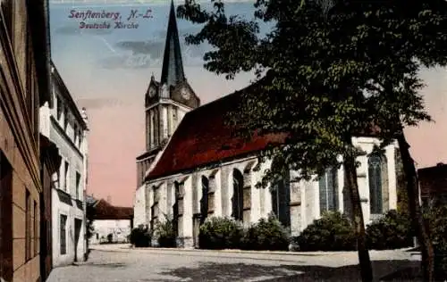 Ak Senftenberg in der Niederlausitz, Deutsche Kirche