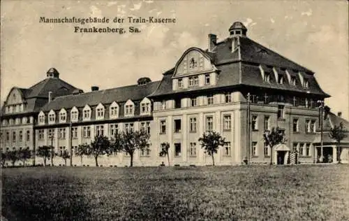 Ak Frankenberg in Sachsen, Mannschaftsgebäude der Train-Kaserne