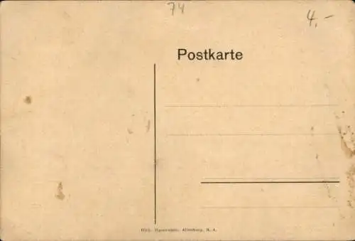 Ak Pflichtendorf Wintersdorf Meuselwitz in Thüringen, Führer durch den Luckaer- und Kammerforst