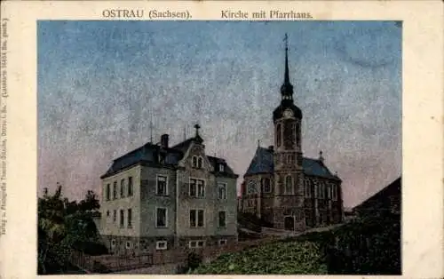 Luna Ak Ostrau in Sachsen, Kirche, Pfarrhaus