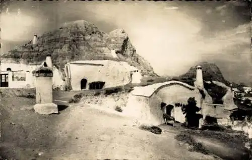 Ak Guadix Andalusien Spanien, Blick auf Höhlen